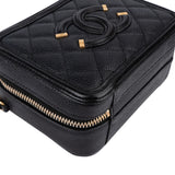 Chanel Caviar Leather CC Filigree Handbag - vintageandkickz