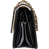 Chanel Striped Cotton Single Flap Crossbody Bag