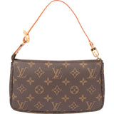 Louis Vuitton Canvas Monogram Pochette Accessoire Handbag