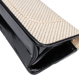 Chanel Striped Cotton Single Flap Crossbody Bag