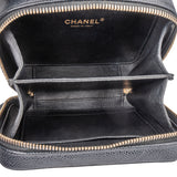Chanel Caviar Leather CC Filigree Handbag - vintageandkickz