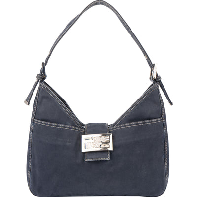 Fendi Limited FF Buckle Cotton Handbag - vintageandkickz