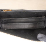 Chanel Striped Cotton Single Flap Crossbody Bag