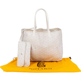 Goyard White Goyardine Monogram Saint Louis PM Handbag