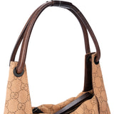 Gucci GG Monogram Leather Handle Hobo Bag