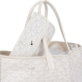 Goyard White Goyardine Monogram Saint Louis PM Handbag