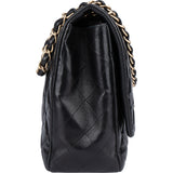 Chanel Quilted Lambskin Maxi Single Flap Crossbody - vintageandkickz