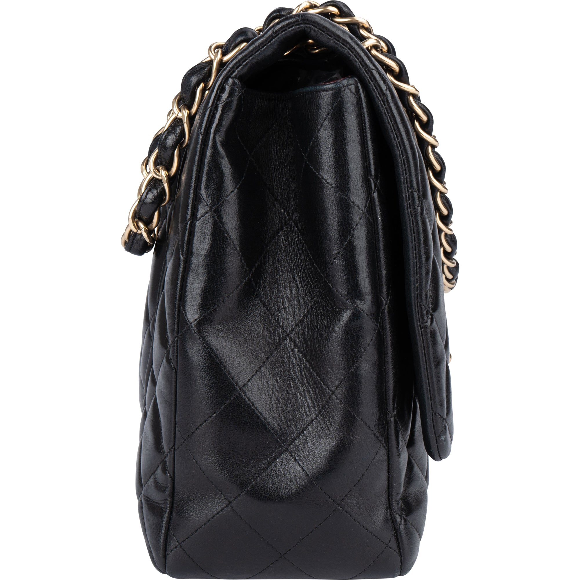 Chanel Quilted Lambskin Maxi Single Flap Crossbody - vintageandkickz