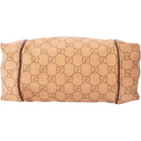 Gucci GG Monogram Leather Handle Hobo Bag