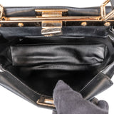 Fendi Black Leather Peekaboo Handbag