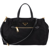 Prada Black Nylon Triangle Handbag
