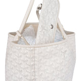 Goyard White Goyardine Monogram Saint Louis PM Handbag