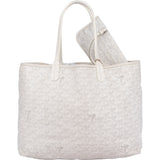 Goyard White Goyardine Monogram Saint Louis PM Handbag