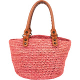 Balenciaga Raffia Panier City Handbag
