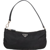 Prada Black Nylon Triangle Shoulder Bag