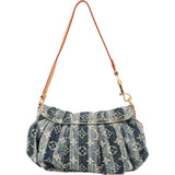 Louis Vuitton Raye Denim Monogram Pleaty Shoulder Bag