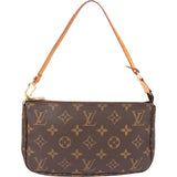 Louis Vuitton Canvas Monogram Pochette Accessoire Handbag