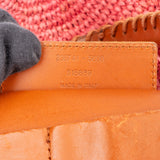 Balenciaga Raffia Panier City Handbag