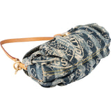 Louis Vuitton Raye Denim Monogram Pleaty Shoulder Bag