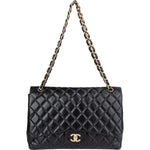 Chanel Quilted Lambskin Maxi Single Flap Crossbody - vintageandkickz