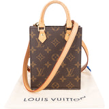 Louis Vuitton Canvas Monogram Petit Sac Plat Handbag