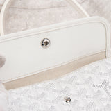 Goyard White Goyardine Monogram Saint Louis PM Handbag