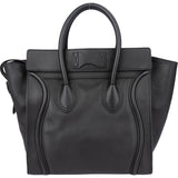 Céline Black Leather Luggage Handbag