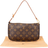 Louis Vuitton Canvas Monogram Pochette Accessoire Handbag