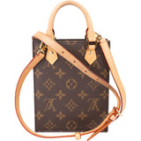 Louis Vuitton Canvas Monogram Petit Sac Plat Handbag