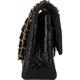 Chanel Quilted Lambskin 24K Gold Medium Double Flap Shoulder Bag