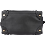 Céline Black Leather Luggage Handbag