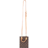 Louis Vuitton Canvas Monogram Petit Sac Plat Handbag