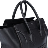 Celine Black Leather Luggage Handbag