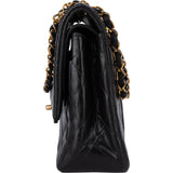 Chanel Quilted Lambskin 24K Gold Medium Double Flap Shoulder Bag