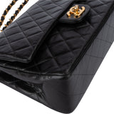 Chanel Quilted Lambskin 24K Gold Medium Double Flap Shoulder Bag