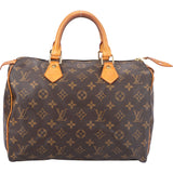 Louis Vuitton Canvas Monogram Speedy 30 Handbag