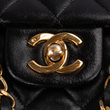 Chanel Quilted Lambskin 24K Gold Medium Double Flap Shoulder Bag