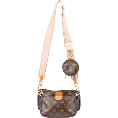 Louis Vuitton Canvas Monogram Multi Pochette Crossbody Bag