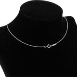 Tiffany & Co. 950 Platinum Crystal Woven Key Necklace
