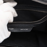 Celine Black Leather Luggage Handbag