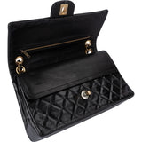Chanel Quilted Lambskin 24K Gold Medium Double Flap Shoulder Bag