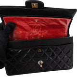 Chanel Quilted Lambskin 24K Gold Medium Double Flap Shoulder Bag