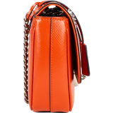 Prada Patent Leather Saffiano Lock Crossbody Bag