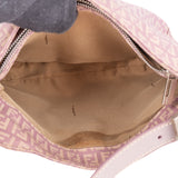 Fendi Lilac FF Monogram Baguette Buckle Handbag