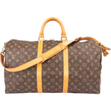 Louis Vuitton Canvas Monogram Keepall 50 Bandouliere