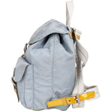 Prada Blue Nylon Triangle Backpack