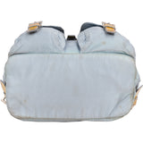 Prada Blue Nylon Triangle Backpack
