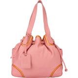 Loewe Rose Leather Cord Handbag