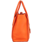 Celine Orange Leather Luggage Handbag