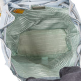 Prada Blue Nylon Triangle Backpack